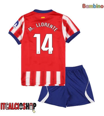 Atletico Madrid Marcos Llorente #14 Prima Maglia Bambino 2026-27 Manica Corta (+ Pantaloni corti)